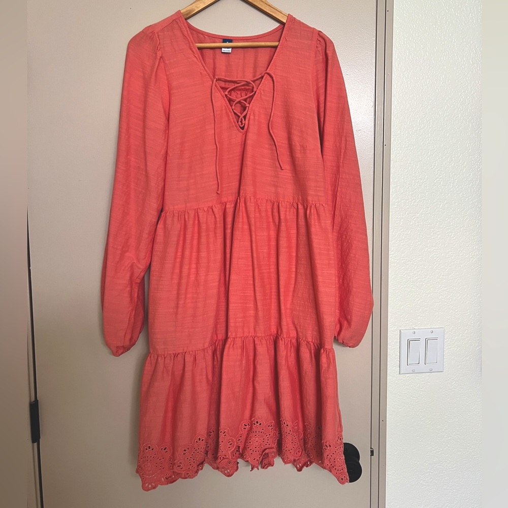 Old Navy Peach Midi Dress